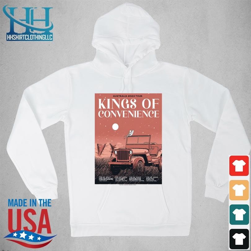 Kings of convenience tour 2024 australia shirt, hoodie, sweater, long
