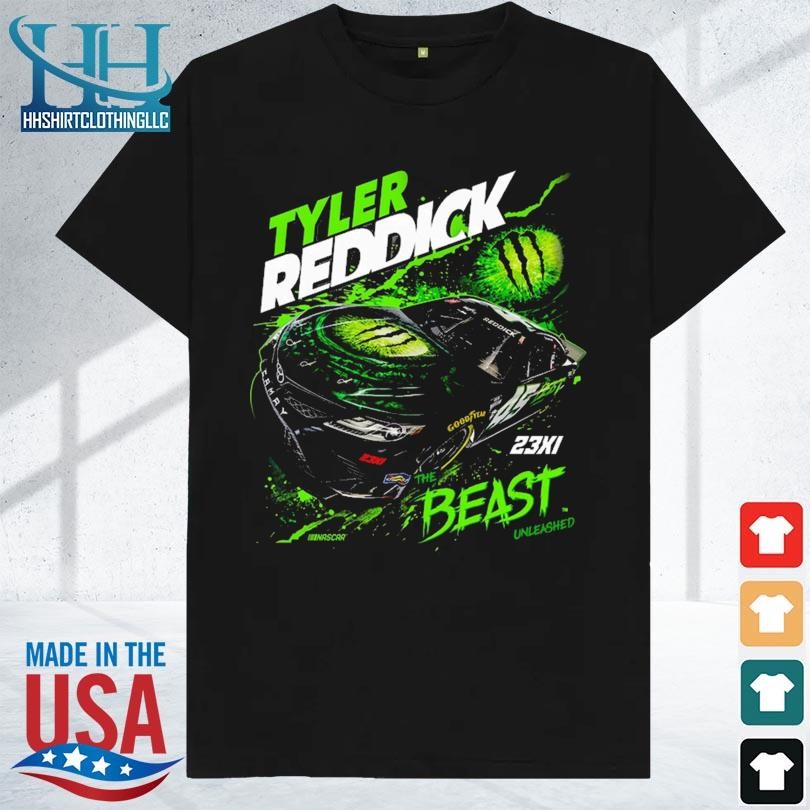 Men's tyler reddick 23xi racing black monster 2023 shirt