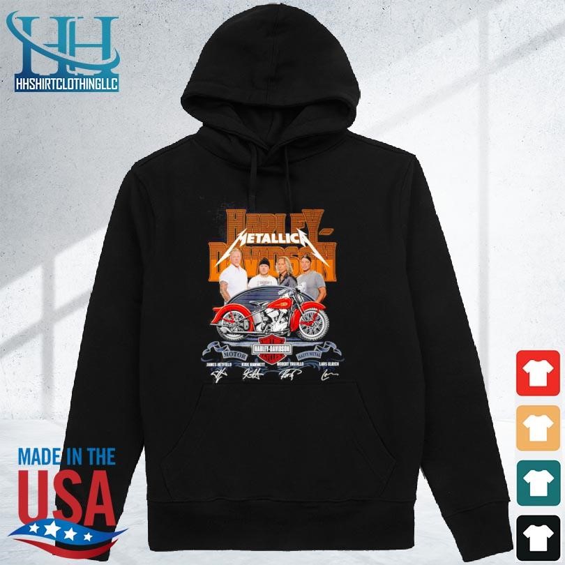 Harley Davidson Metallica signatures shirt, hoodie, sweater, long sleeve  and tank top