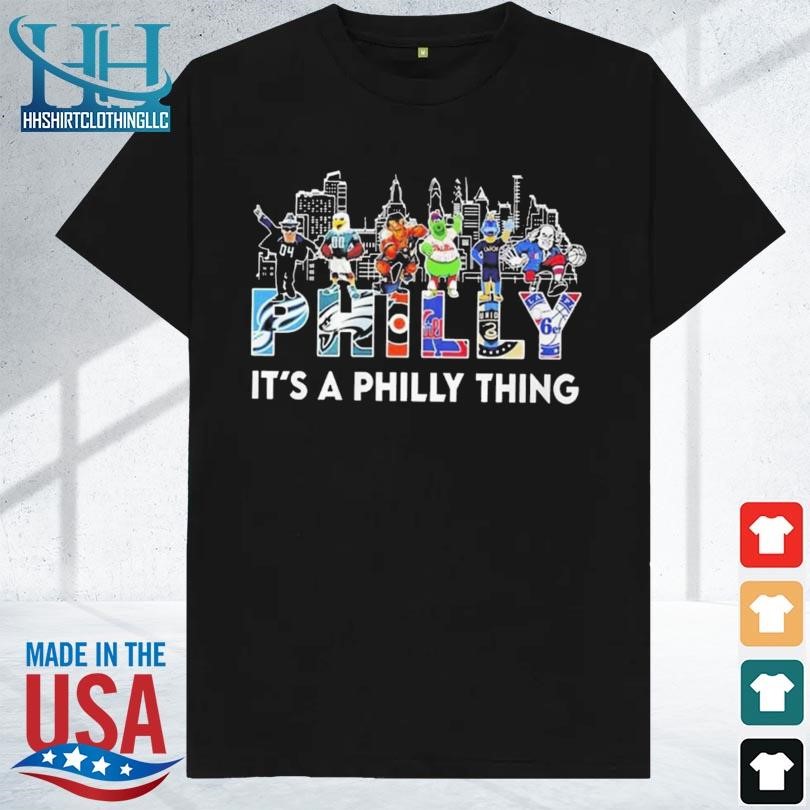 Philadelphia it's a Philly thing Phillies Eagles 76ers logo shirt, hoodie,  sweater, long sleeve and tank top