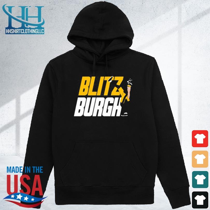 Aj Burnett Wearing Blitz Burgh shirt, hoodie, longsleeve