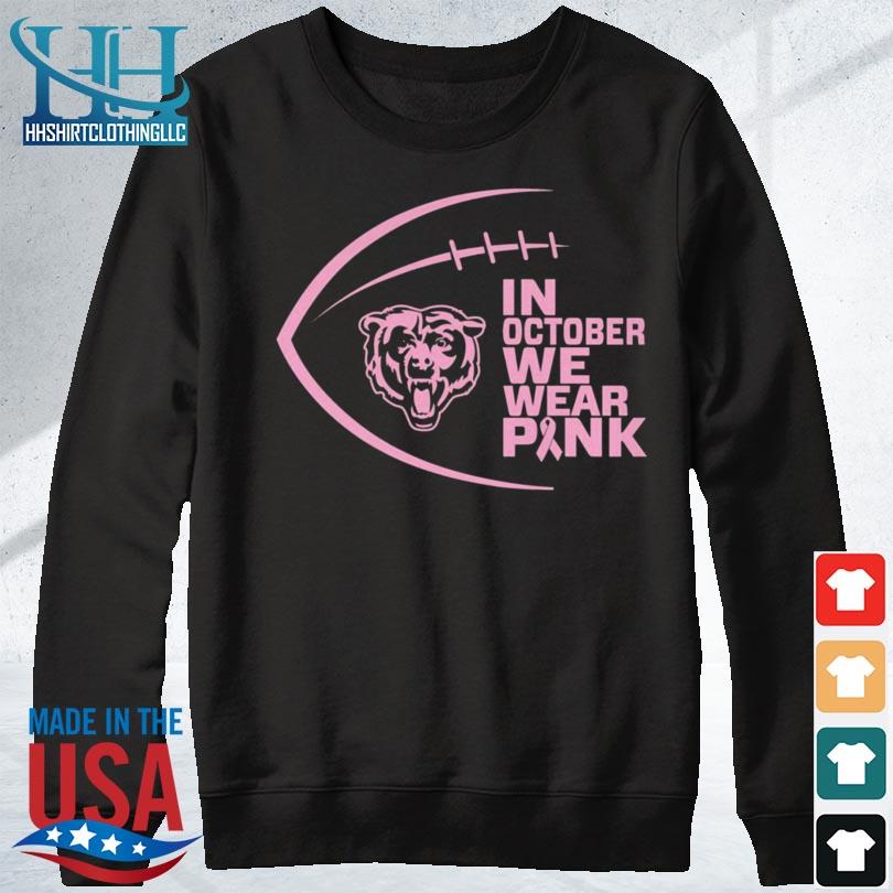 Chicago Bears breast cancer Oct 2022 real bears fans wear pink shirt,  hoodie, sweater and v-neck t-shirt