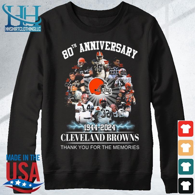 80th Anniversary 1944 – 2024 Cleveland Browns Thank You For The