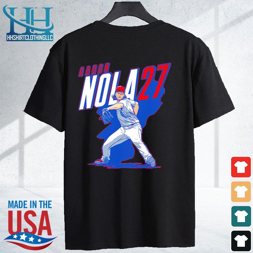 Aaron Nola Name And Number Mlbpa Shirt