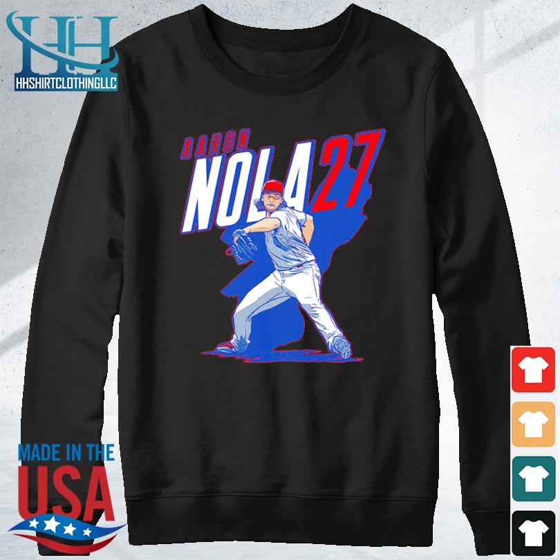 Aaron Nola Name And Number Mlbpa Shirt