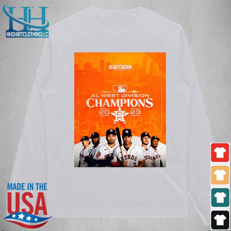 Houston Astros Orange 2023 AL West Division Champions T-Shirt, hoodie,  sweater, long sleeve and tank top