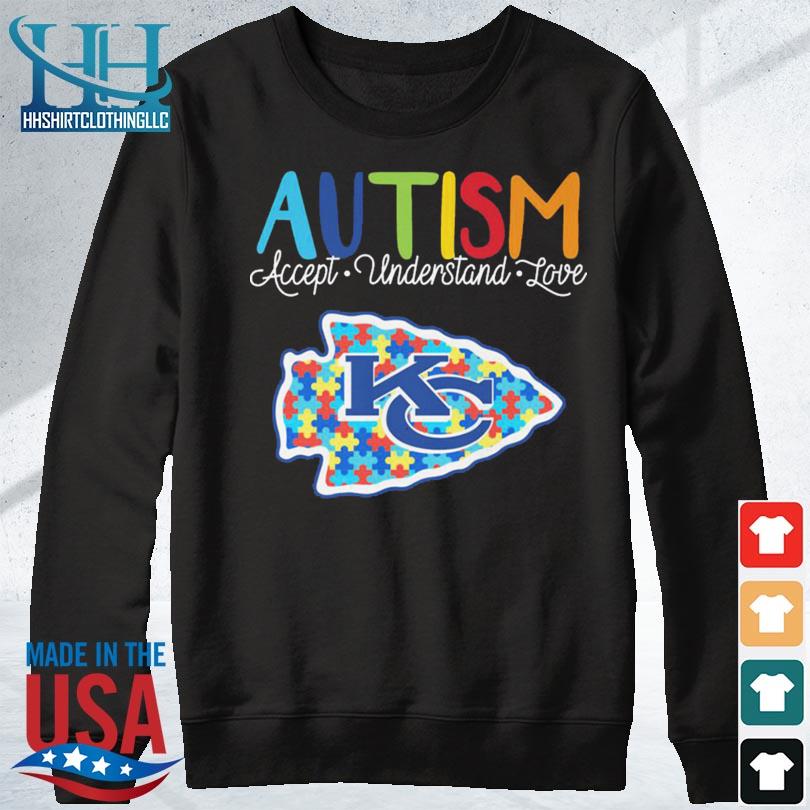 Persionalized NFL Kansas City Chiefs Special Autism Awareness Design Hoodie  - Torunstyle