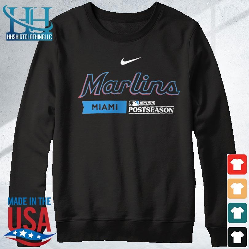 Miami Marlins Nike 2023 Postseason Authentic Collection Dugout T Shirt