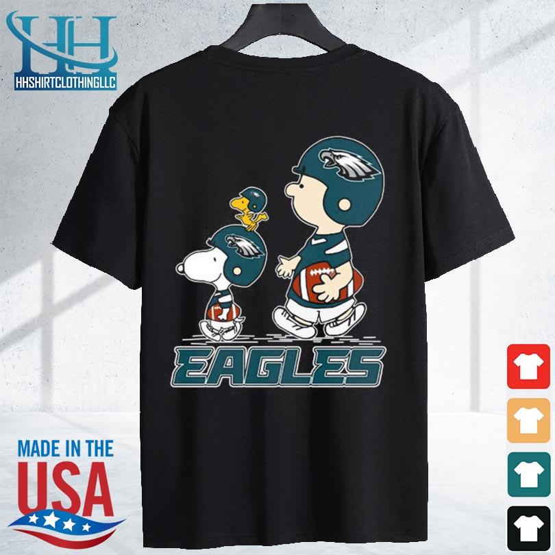 Charlie Brown Snoopy And Woodstock Philadelphia Eagles Shirt - High-Quality  Printed Brand