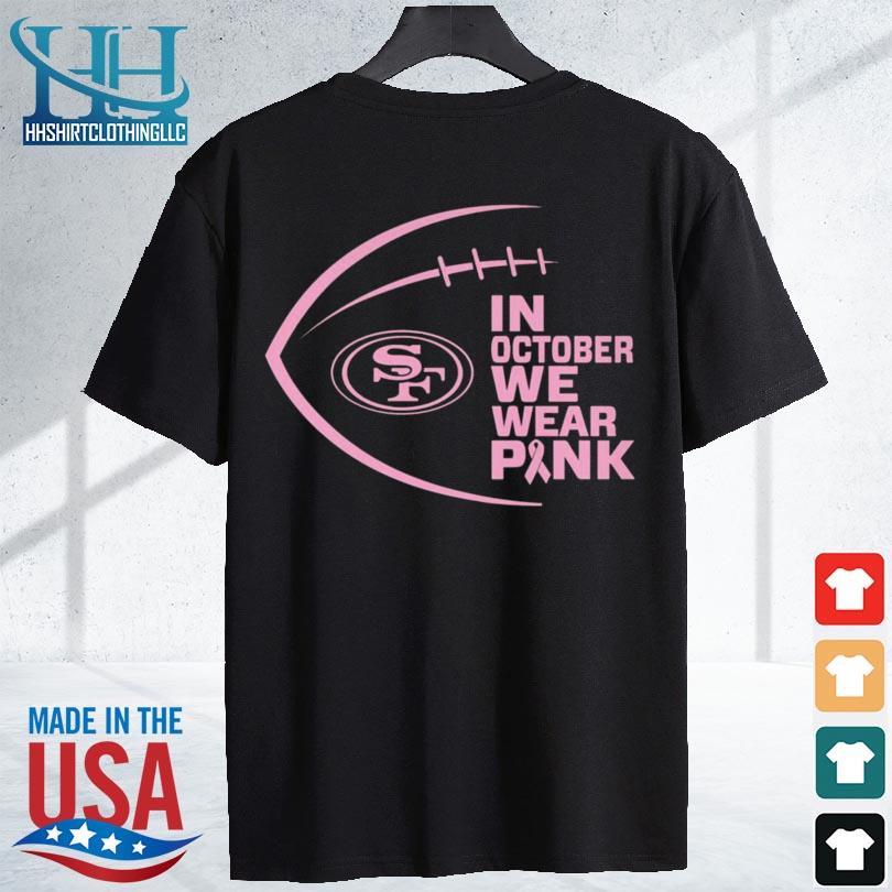 SAN FRANCISCO 49ers PINK BREAST CANCER AWARENES T-SHIRT, NEW FREE SHIP,  4CHARITY