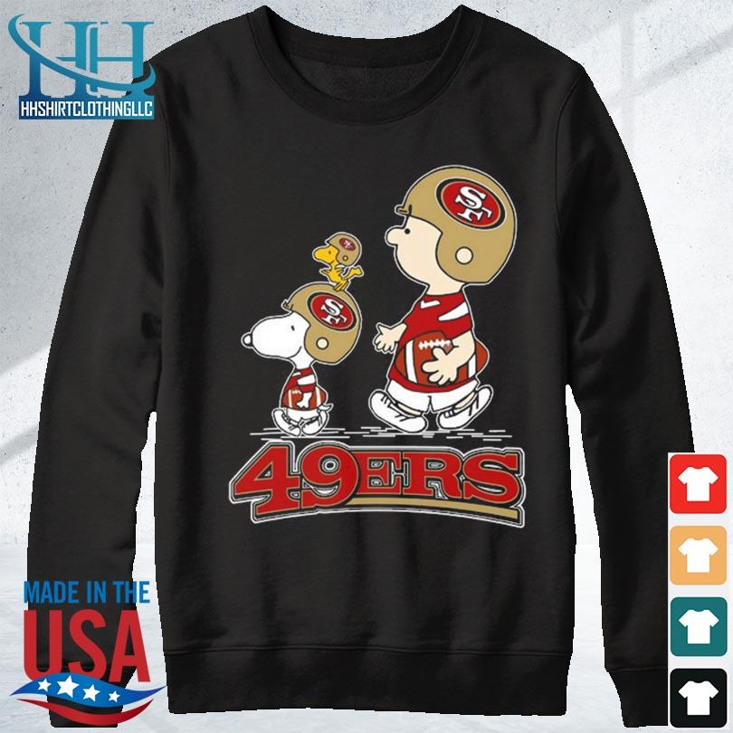 Woodstock Snoopy 49ers cartoon T-shirt, hoodie, sweater, long