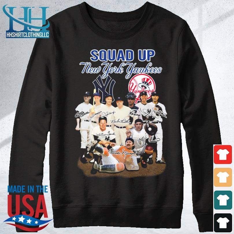 Squad up new york yankees legends signatures shirt, hoodie