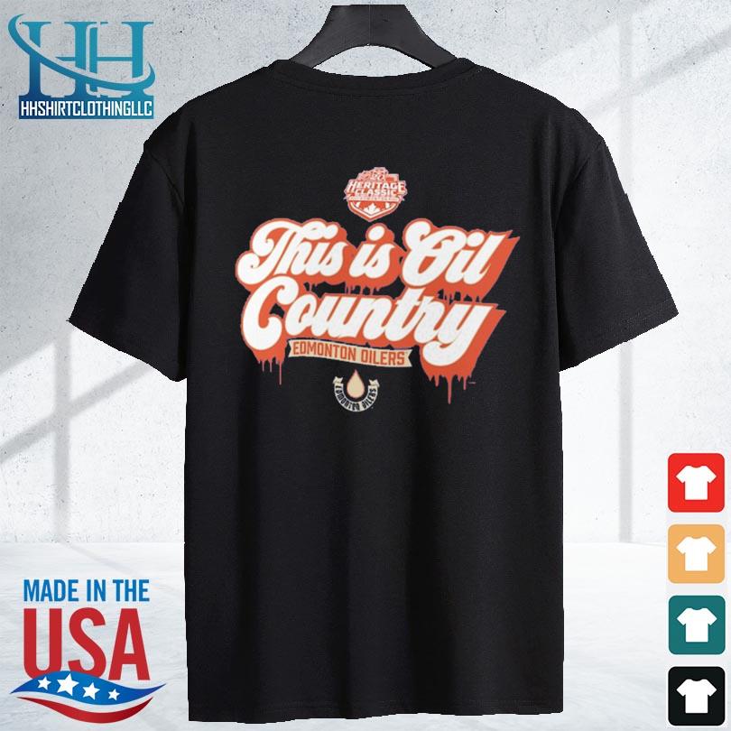 This is oil country edmonton oilers 2023 nhl heritage shirt