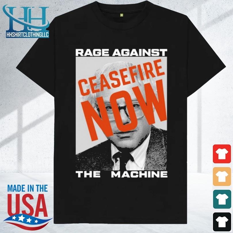 Bernie sanders rage against the machine ceasefire now 2023 shirt