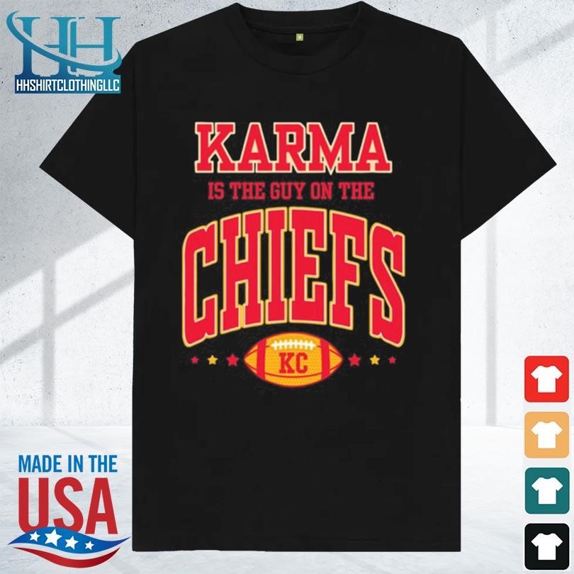 Swiftie karma is the guy on the Chiefs 2023 shirt