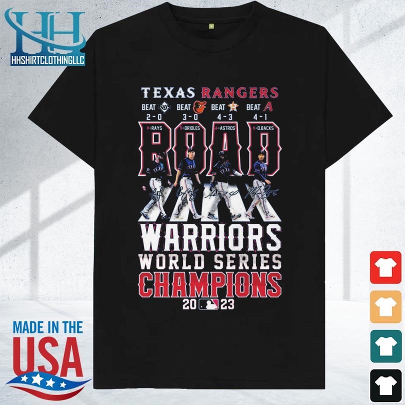 Texas rangers warriors world series champions 2023 shirt