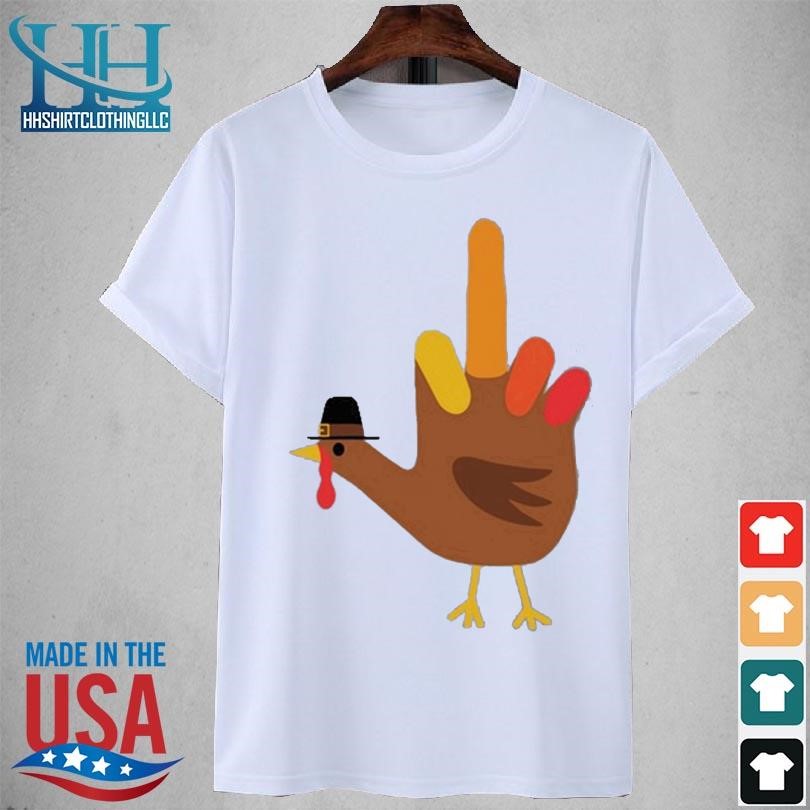Thanksgiving bird hand turkey 2023 shirt