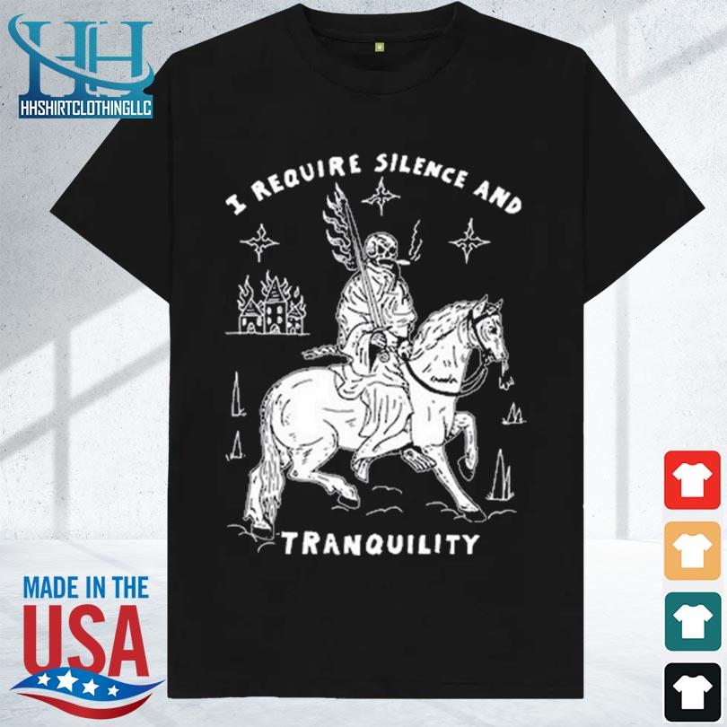 Heavyslime I require silence and tranquility 2023 shirt