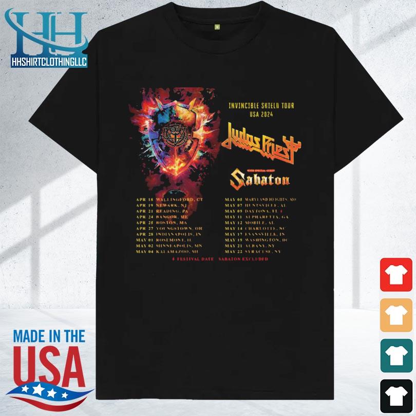 Judas Priest Invincible Shield Tour 2024 Shirt