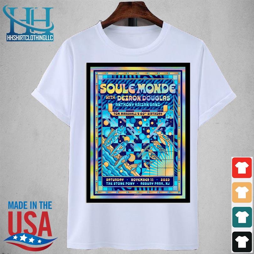 Soule monde tour stone pony asbury park nj nov 11 2023 shirt