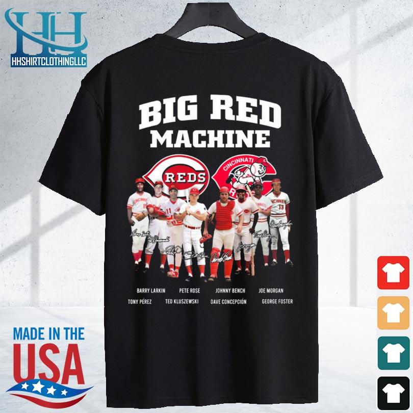 Big Red Machine Reds and Cincinnati Reds all team player signatures 2024 s shirt den