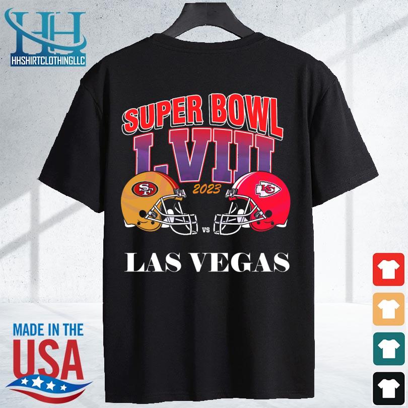 Funny super bowl lviii 2023 49ers vs Chiefs las vegas s shirt den