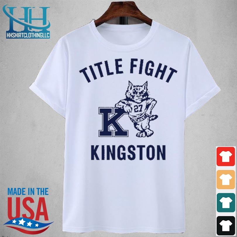 Sacreddeer title fight kingston varsity shirt