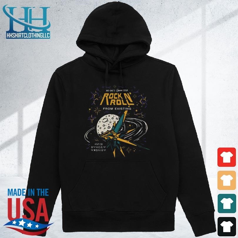 Main street tourist no one's gonna stop rock n' roll from existing hoodie den