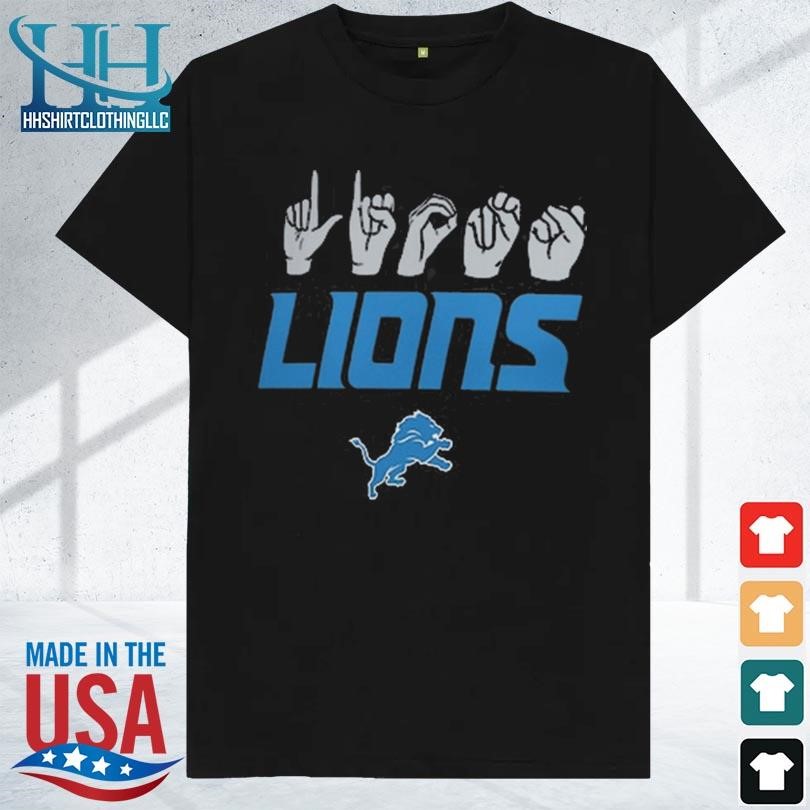 Best Detroit lions homage unisex the nfl asl collection by love sign American sign language shirt