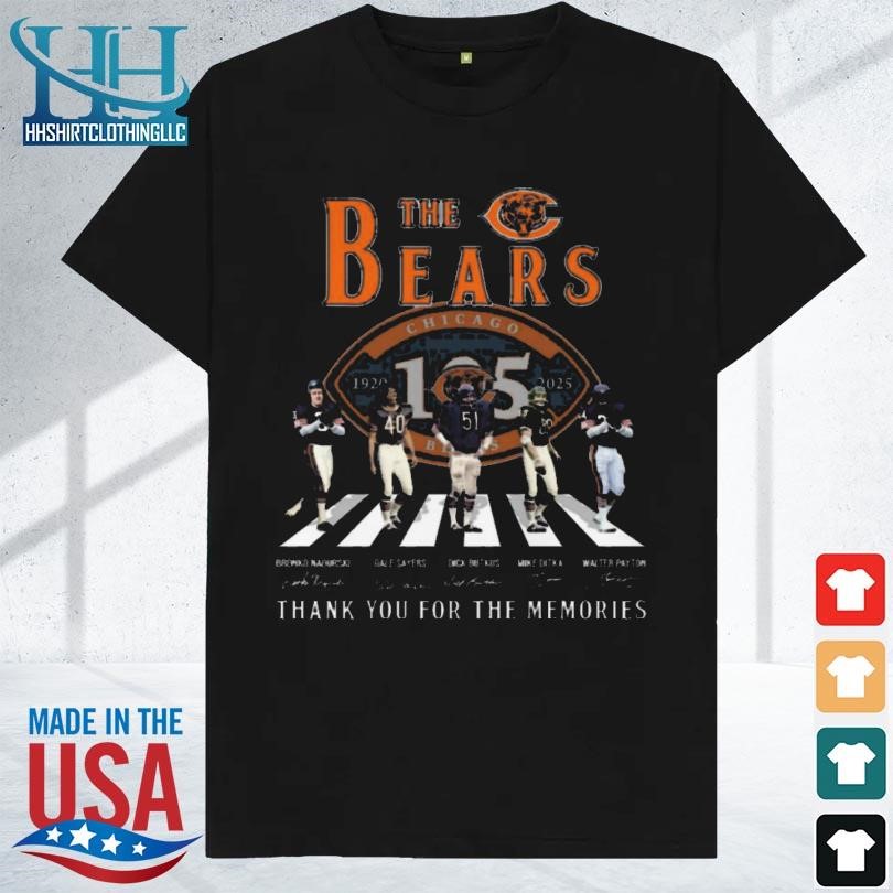 Awesome Chicago bears the bears 1920-2025 105 years of the victory shirt