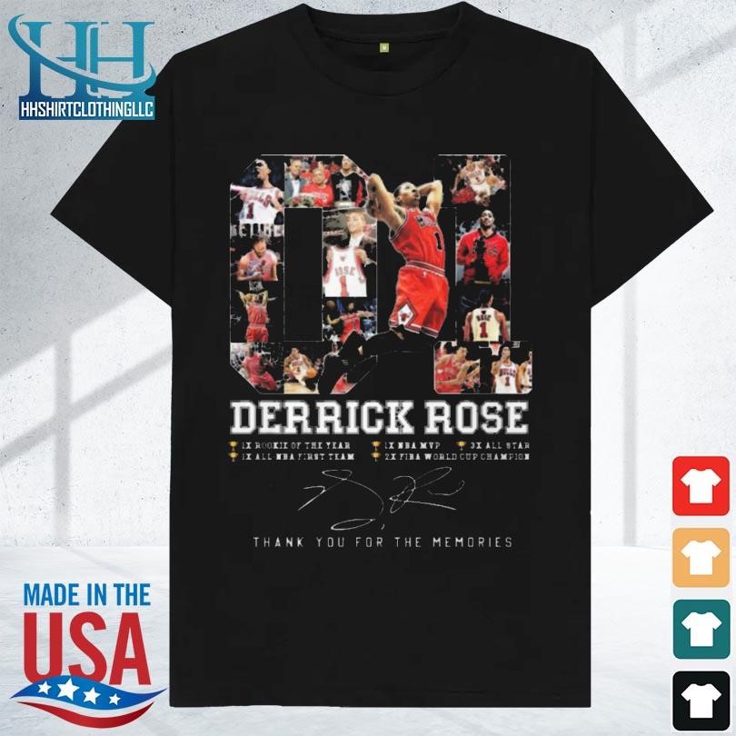 Nice Chicago bulls derrick rose thank you for the memories shirt