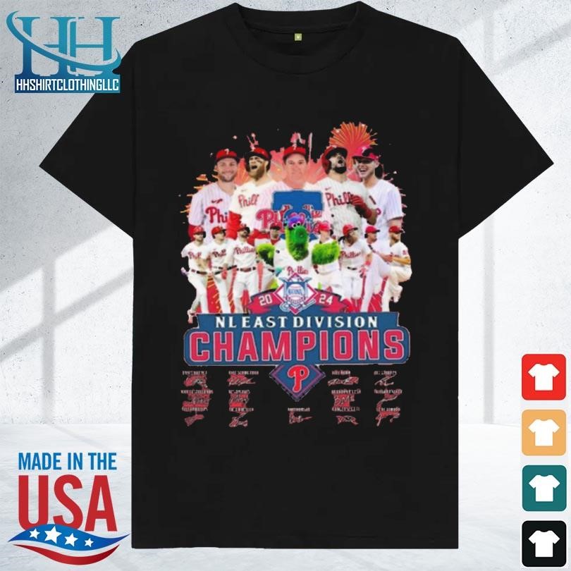 Original Philadelphia phillies 2024 champions baseball team nl east division shirt