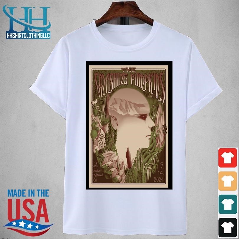 Premium The smashing pumpkins inglewood ca september 14 2024 sofi stadium concert poster shirt