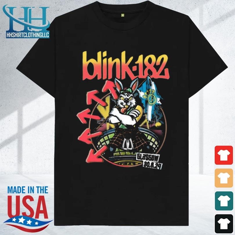 Top Blink-182 at glasgow uk august 30 2024 tour shirt